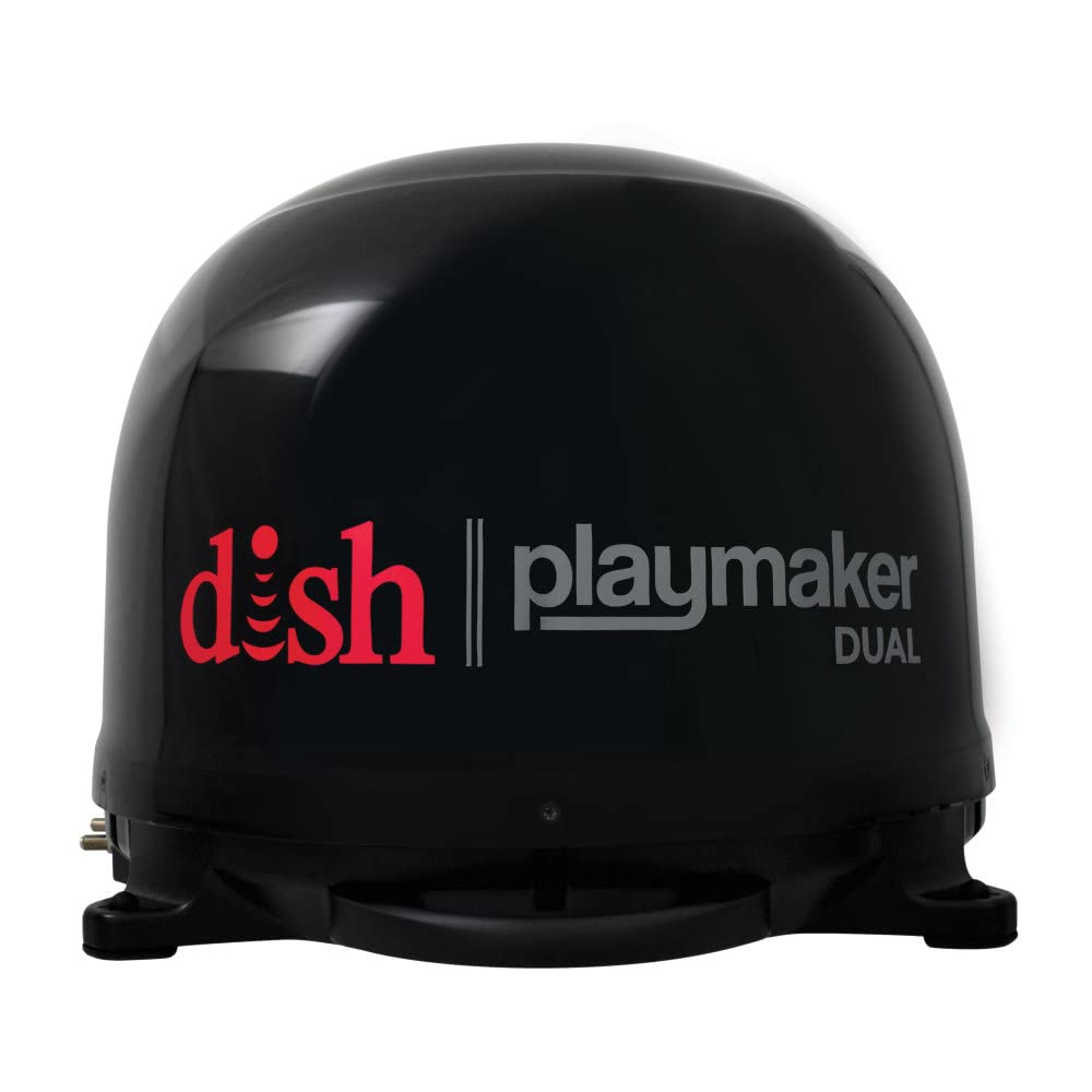 Dish Playmaker Winegard PL-8035 Black Dual HD RV Satellite Antenna Dual Receiver Capability