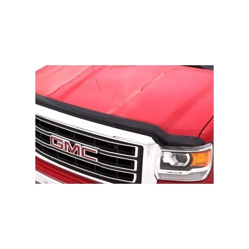 Hoodflector Bug Shield / Auto Ventshade [AVS] Hood Protector | Fits 1999 - 2007 GMC Sierra 1500, 01-06 Sierra 2500/3500, 07 Sierra 2500 HD Classic, 00-06 Yukon, 01-06, 1 pc. | Dark Smoke - 21022