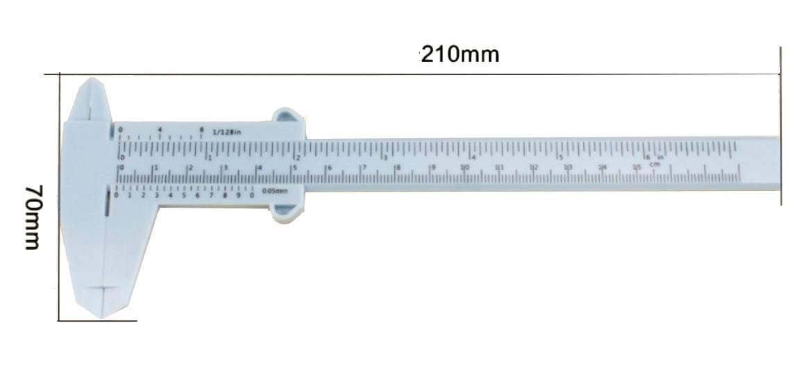 Plastic Caliper Set Performance Tool 1155, 4-Inch and 6-Inch Durable Injection Molded