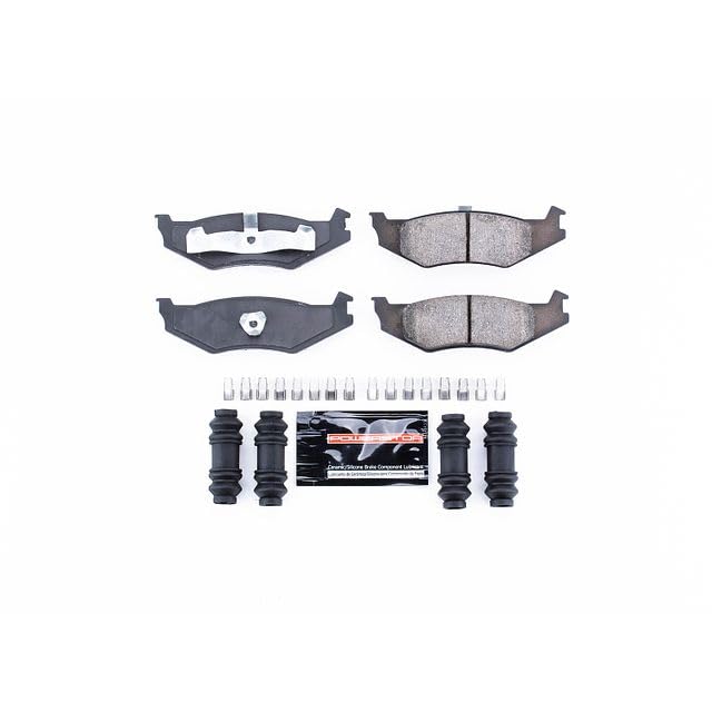Power Stop Z23-512 Z23 Evolution Sport Carbon Fiber Infused Ceramic Brake Pads with Hardware Rear