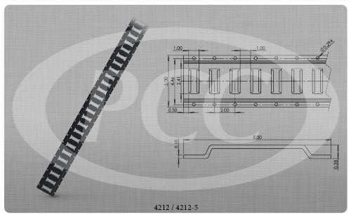 5' Painted Series E Horizontal Track