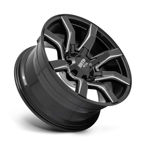 22X12 Moto Metal 8X6.5 4.77-44mm GLOSS BLACK MILLED - MO80422280944N