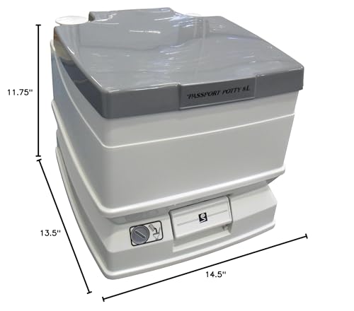 Passport Potty Sanitation Equipment 8 Liter, White
