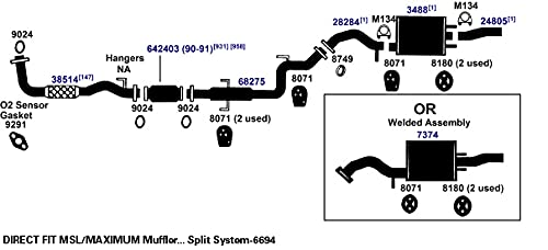 Exhaust Hanger AP Exhaust 8071