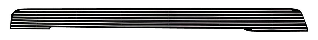 2013-2018 Ram 1500 T-Rex Grilles Billet Bumper Grille, Polished, 1 Pc, Overlay - PN #25458