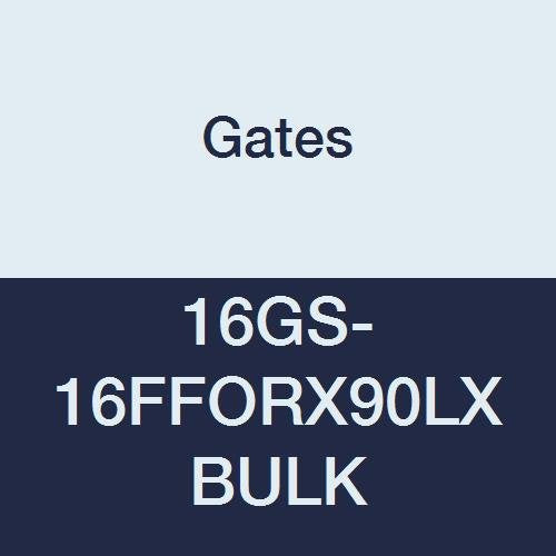 GlobalSpiral Couplings Gates 16GS-16FFORX90LXBULK, Female Flat-Face O-Ring Swivel, Zinc Plated Carbon Steel, 5.67", 90° Bent Tube, 1" ID (Pack of 20)