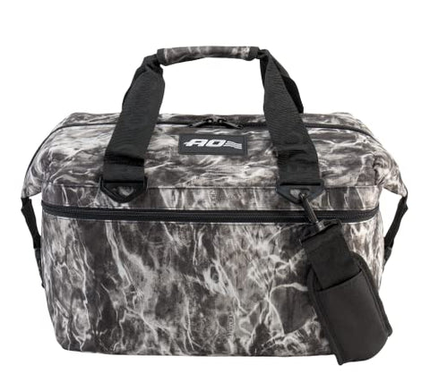 AO Coolers Soft Cooler, Elements 24 Pack, Manta, Grey Camo, 24 Pack,AOELMA24