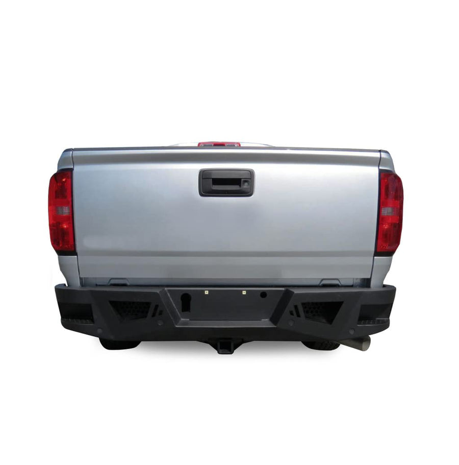 Heavy Duty Black Horse Armour Rear Bumper Matte Black Compatible with 2015-2022 Chevrolet Colorado (Excludes ZR2 Model)|2015-2022 GMC Canyon (Excludes ZR2 Model)-ARB-CO15