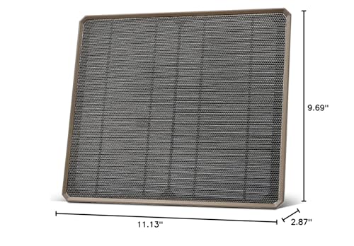 Moultrie Solar Panel + Power Pack Universal, 10W, for Edge Series Cellular Trail Cameras - Uninterrupted Power, 3X Power, Easy Mounting