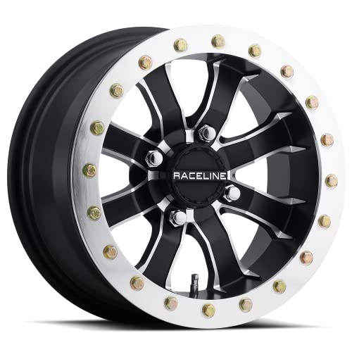 Raceline A71 Wheels MAMBA UTV/ATV Black Machined Finish 14x7" 4x156", 30 mm offset/(5.18"B/S)