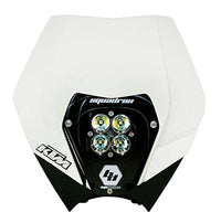 Baja Designs LED Headlight Kit Squadron Sport (A/C) with Shell for KTM Motorcycle 2008-2012 (Driving/Combo; Clear)