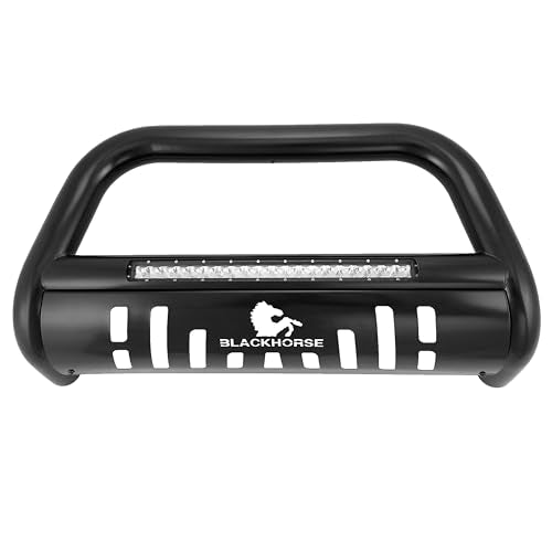 Beacon Black Horse Bull Bar Skid Plate Black Compatible with 2019-2024 Subaru Forester-BE-S0202B