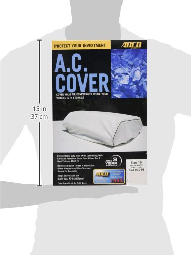 Size 16 ADCO White RV Air Conditioner Cover
