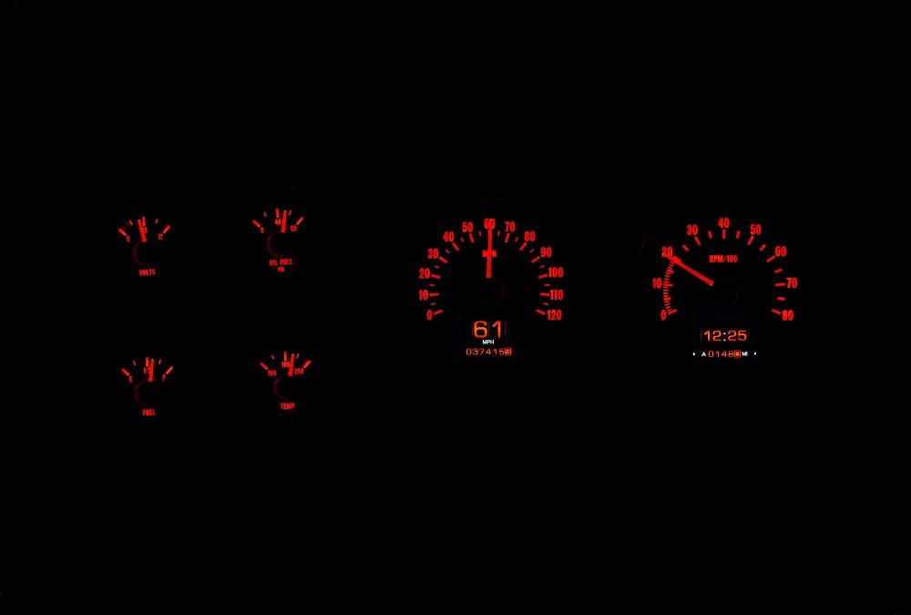 Dakota Digital Retrotech Gauge RTX-73C-PU-X Instrument System Compatible with 1973-87 Chevy Pickup, 1973-91 Chevy Blazer, GMC Jimmy and Suburbans. Styled after 1973-75 Chevy Pickup.