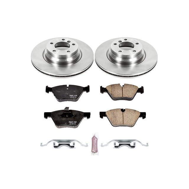 Power Stop Autospecialty KOE5767 Front Replacement Brake Kit-OE Brake Rotors & Ceramic Brake Pads For BMW 330xi 2006 [Model Specific]