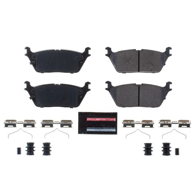 Power Stop Z23-2169 Z23 Evolution Sport Rear Carbon Fiber Infused Ceramic Brake Pads with Hardware For Jeep Grand Wagoneer, Jeep Grand Wagonee, Jeep Wagoneer, Jeep Wagonee, Ram 1500 [Model Specific]