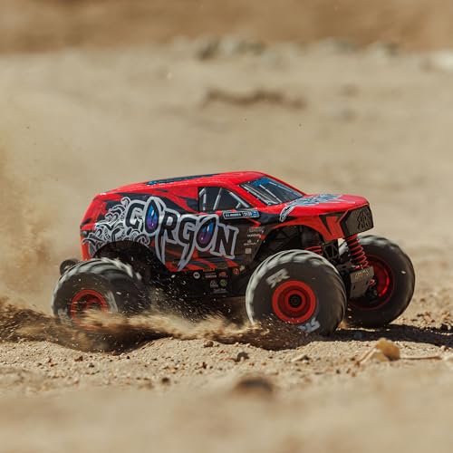 ARRMA 1/16 Gorgon GROM RC Truck 4X4 RTR Brushed Monster Truck (Battery & Charger Included), Red, ARA2130T2
