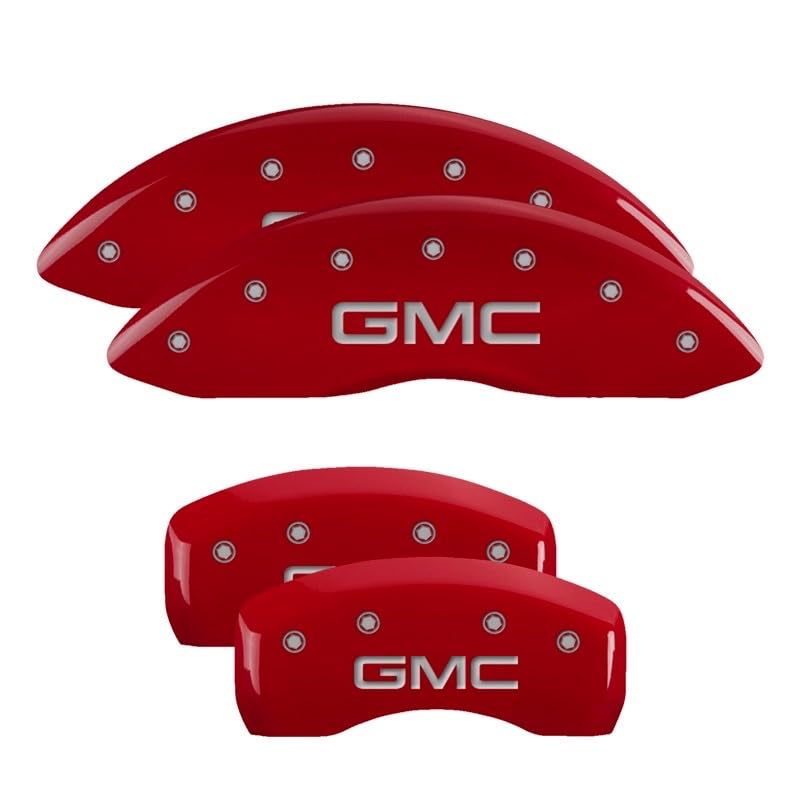 GMC MGP Calipers 34220SGMCRD, Red/Silver