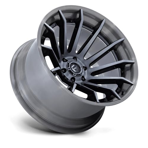 FUEL OFF-ROAD 20X10 FC403 BURN 5X5.0 4.79-18mm GLOSS BLACK WITH BRUSHED GRAY TINT FACE & LIP - FC403BT20105018N