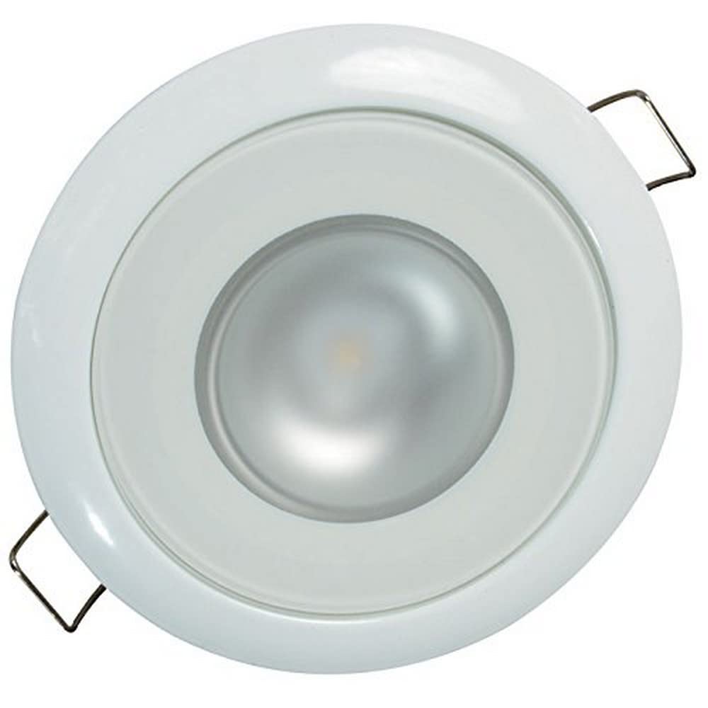 Mirage LED Lumitec Down Light, Exterior or Interior Flush Mount, White Bezel, Spectrum RGBW, One Size