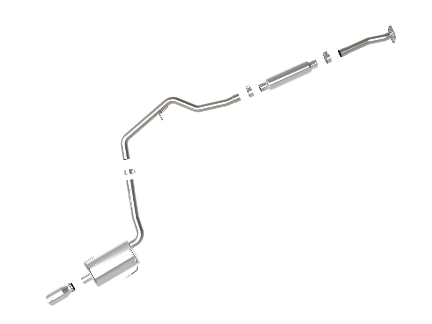 Takeda aFe POWER 49-36052-P 2-1/4 IN 304 Stainless Steel Cat-Back Exhaust System w/Polished Tip, fits Subaru Impreza 12-16 H4-2.0L