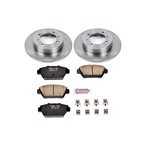 Power Stop Autospecialty KOE4830 Rear Replacement Brake Kit-OE Brake Rotors & Ceramic Brake Pads