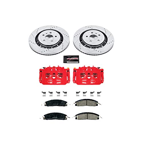Power Stop Front KC6374 Z23 Evolution Sport Performance Brake Kit with Caliper, 1 Pack