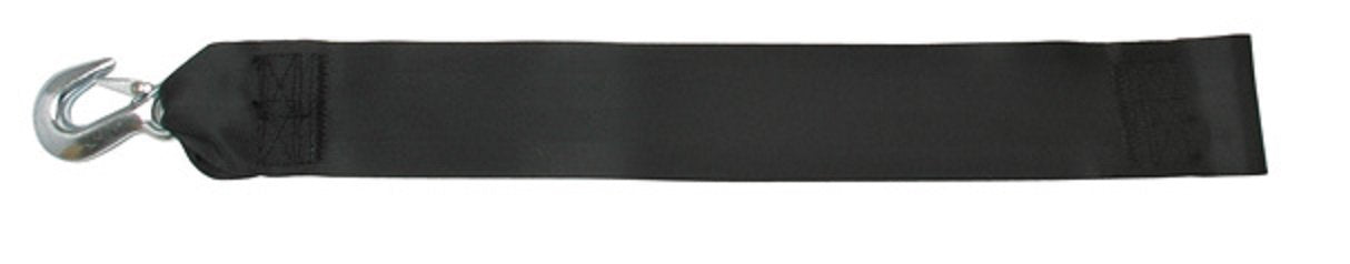 Winch Strap BoatBuckle with Loop End, Black, 3-Inch x 20-Feet