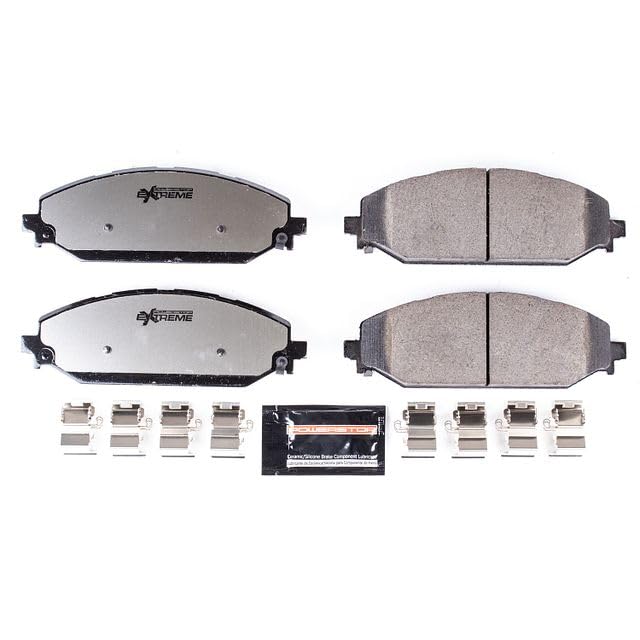 Power Stop Z36-2179 Carbon-Fiber Ceramic Brake Pads Front For Truck & Tow 2022 2023 Jeep Grand Wagoneer | 2022 2023 Jeep Wagoneer | 2019 2020 2021 2022 2023 Ram 1500