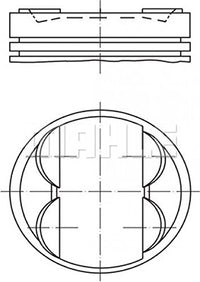 Engine MAHLE Piston 503 PI 00100 000