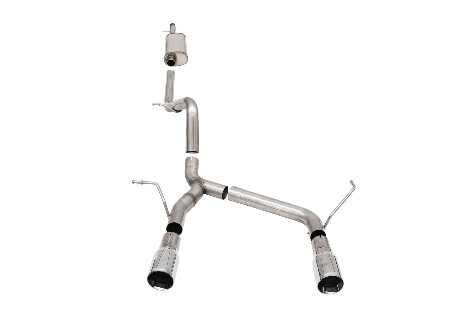 07-18 Jeep Wrangler JKU Corsa 3.6L Sport 2.75in Cat-Back Exhaust w/Single 4in Tips (21122)