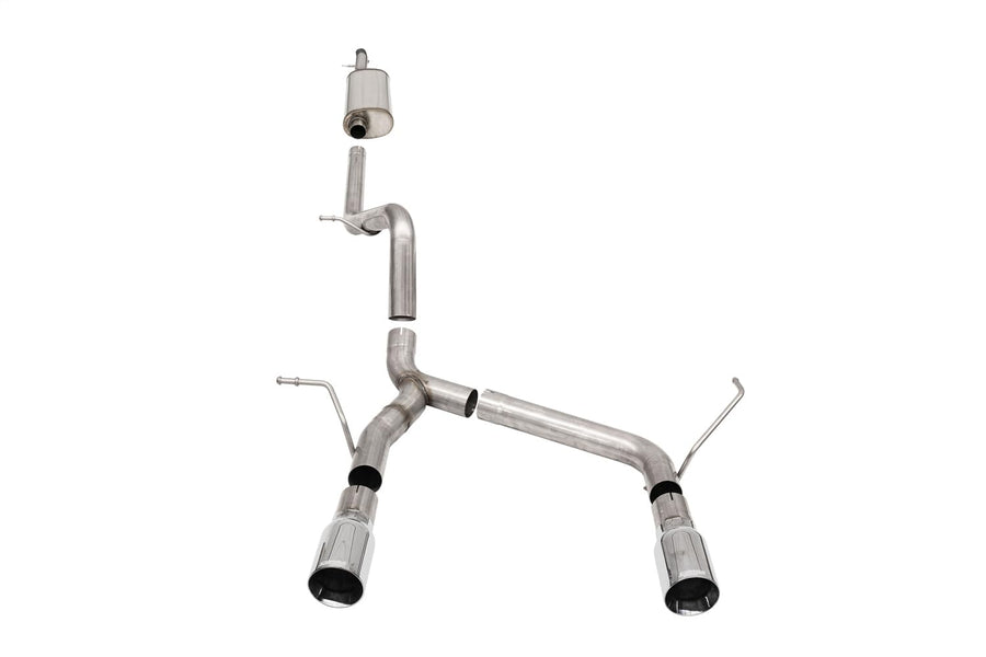07-18 Jeep Wrangler JKU Corsa 3.6L Sport 2.75in Cat-Back Exhaust w/Single 4in Tips (21122)