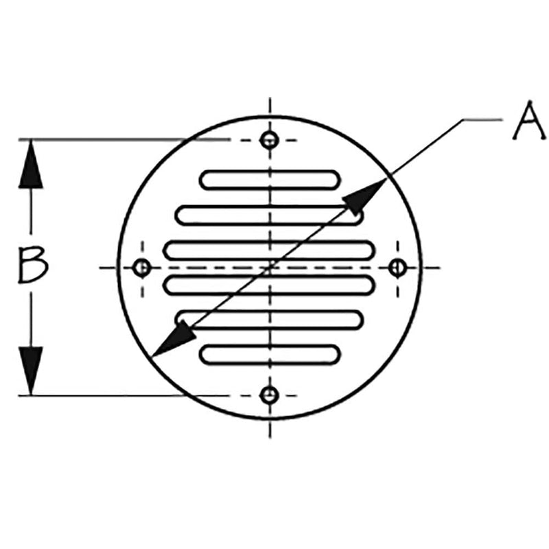 3316011 Seadog Ss Drain Cover/Vent 2-1/2