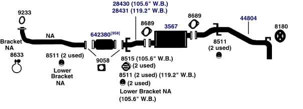 Exhaust Gasket AP Exhaust Products 8689