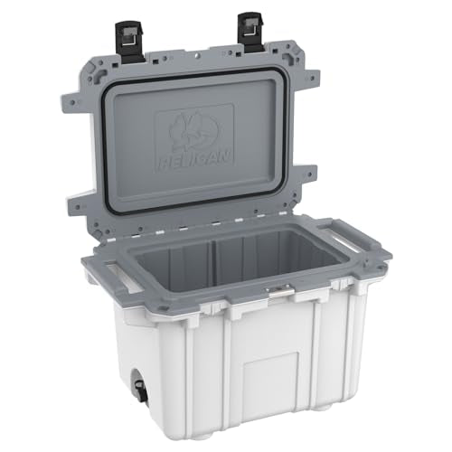 50 Quart Pelican Elite Cooler (White/Gray)