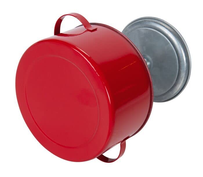 P-701 Eagle Plunger Galvanized Steel Safety Can, 1 Quart Capacity, Red