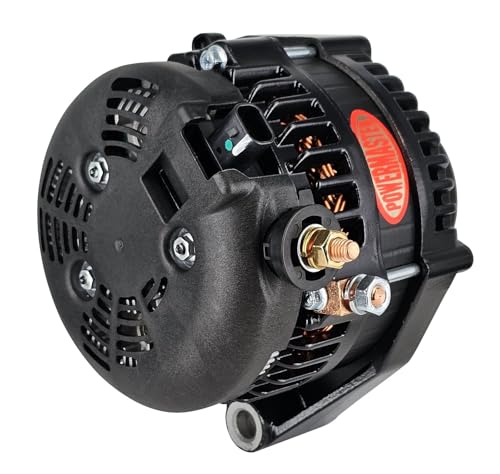 Alt GM Denso Blk Powermaster 245A Corvette 3" 6 grv Under Drive Pulley 2 pin OE Hookup FR-L VR HPR