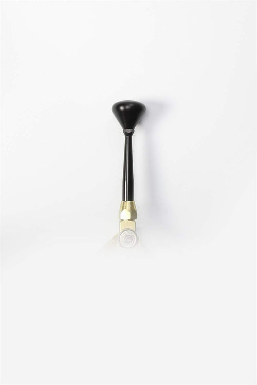 Lokar Cable Operated XCOS60C4FB Shifter Kit with Black 6" Lever and Black Mushroom Knob for Ford C-4 Transmission