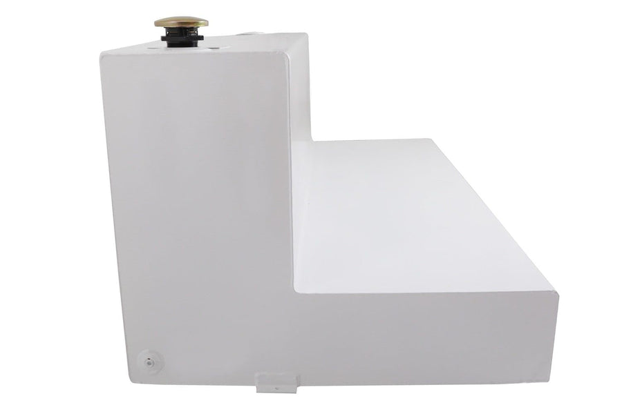 L-Shape Dee Zee DZ92756S Transfer Tank (111 gallon) - White Steel