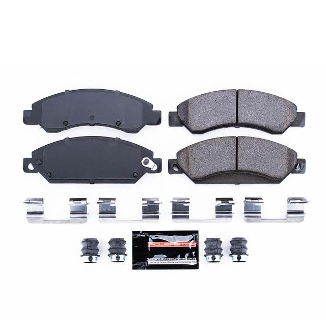 Power Stop Z23-1092 Brake Pads Front For Escal, Escalade, Escalade, Avalan, Silverado 1500, Silverado 1500 Clas, Suburban, Ta, Sierra 1500, Sierra 1500 Clas, Yu, Yukon XL [Model Specific]