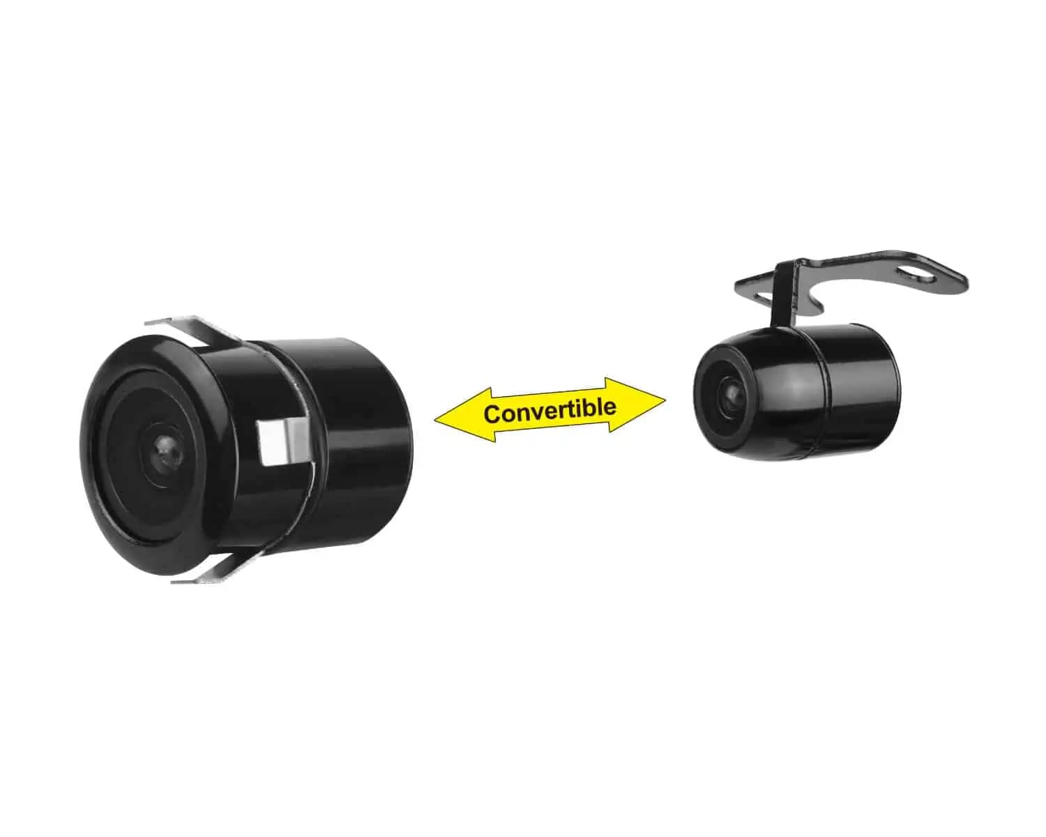 Back/Front RYDEEN CM-CKH5 Key Hole Camera, NightVision CMOS, Metal Casing, WingMount/Keyhole Selectable, Hole Saw Included, Reverse Trigger Auto On/Off, for Cars, Pickup Trucks, SUVs, Vans (Black)