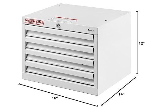 4 Drawer Weather Guard Tall Cabinet, White 9914302