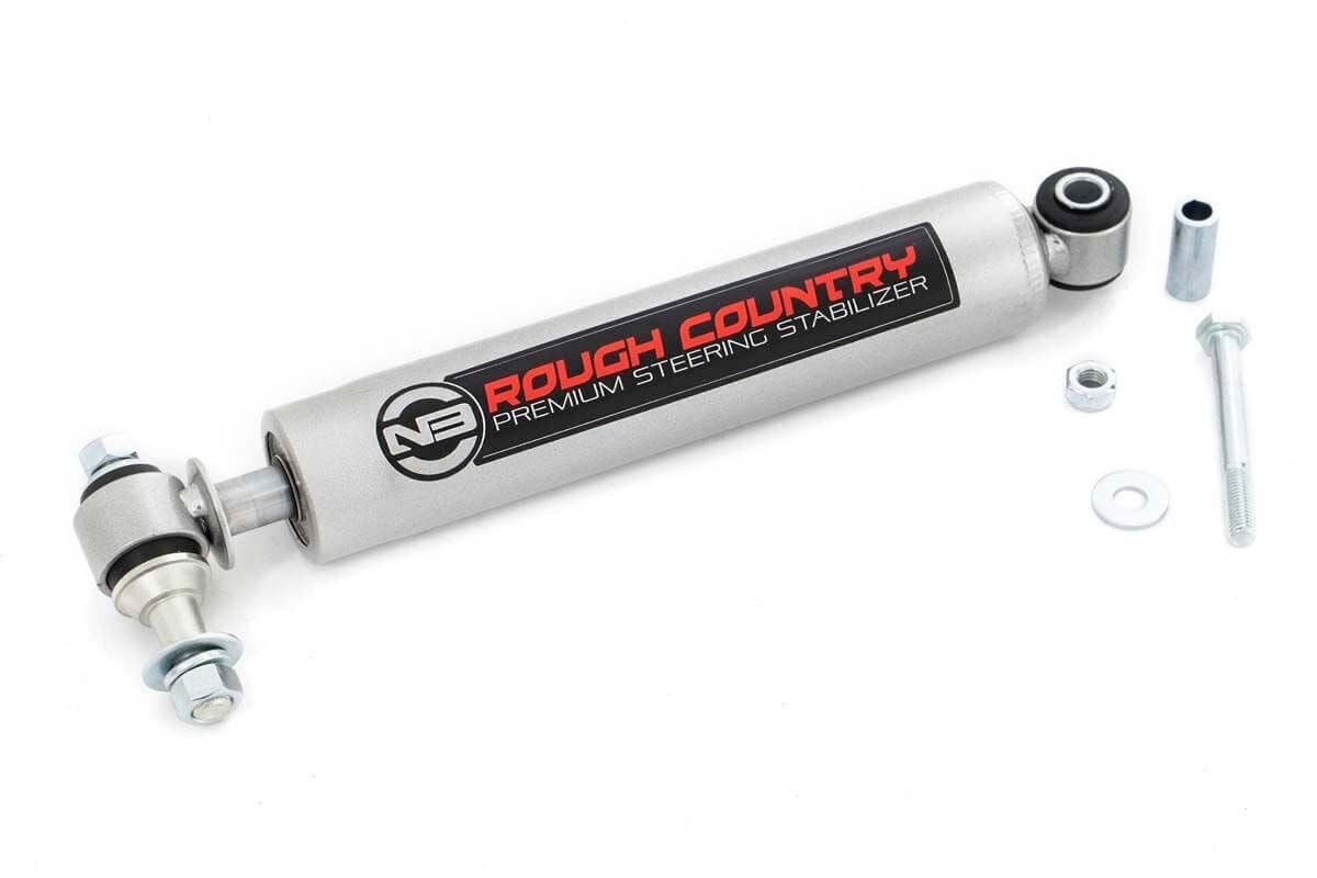 Rough Country Steering Stabilizer N3 for Jeep TJ, YJ, XJ, ZJ & GM - 8731730