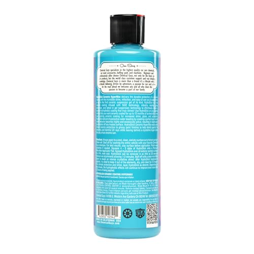 Chemical Guys HydroSlick SiO2 Intense Gloss Ceramic Coating HyperWax - High Shine and Long-Lasting Protection, Ceramic Coating for Cars, Safe for Trucks, SUVs, Motorcycles, RVs, and More - 16 fl oz