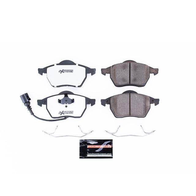 Power Stop Z26-687A Brake Pad Extreme Performance For Audi TT, Audi TT Quattro, VW Beetle, VW Golf, VW Jetta [Model Specific] New Formulation