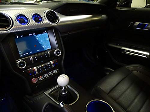 6 Speed Shift Knob 2015-2024 Mustang Bullitt White