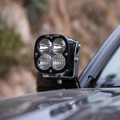 Baja Designs A-Pillar Light Kit XL PRO LED for Toyota Tacoma 2024+ - 9 PCS LED Light Kit with Toggle Harness, A-Pillar Brackets, and 2 Full Lens Replacement Kits (Driving Combo; Clear)