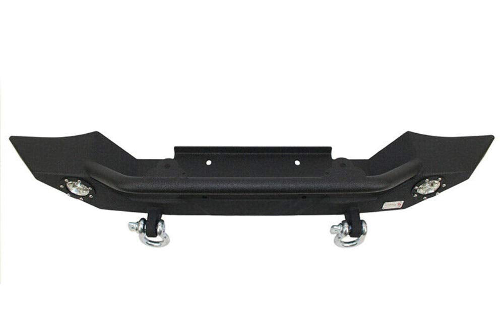 Offroad FISHBONE Jeep TJ/YJ Front Bumper W/LED's 87-06 Wrangler TJ/YJ Steel Black Textured Powercoat