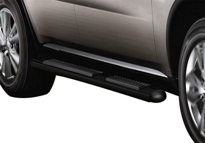 4in Black Horse Side Steps Compatible with 2011-2021 Jeep Grand Cherokee Black (Incl. 22 WK & Excl. Limited X, High Altitude, Summit, SRT, SRT8, Trackhawk and Trailhawk)-9B080203AOV