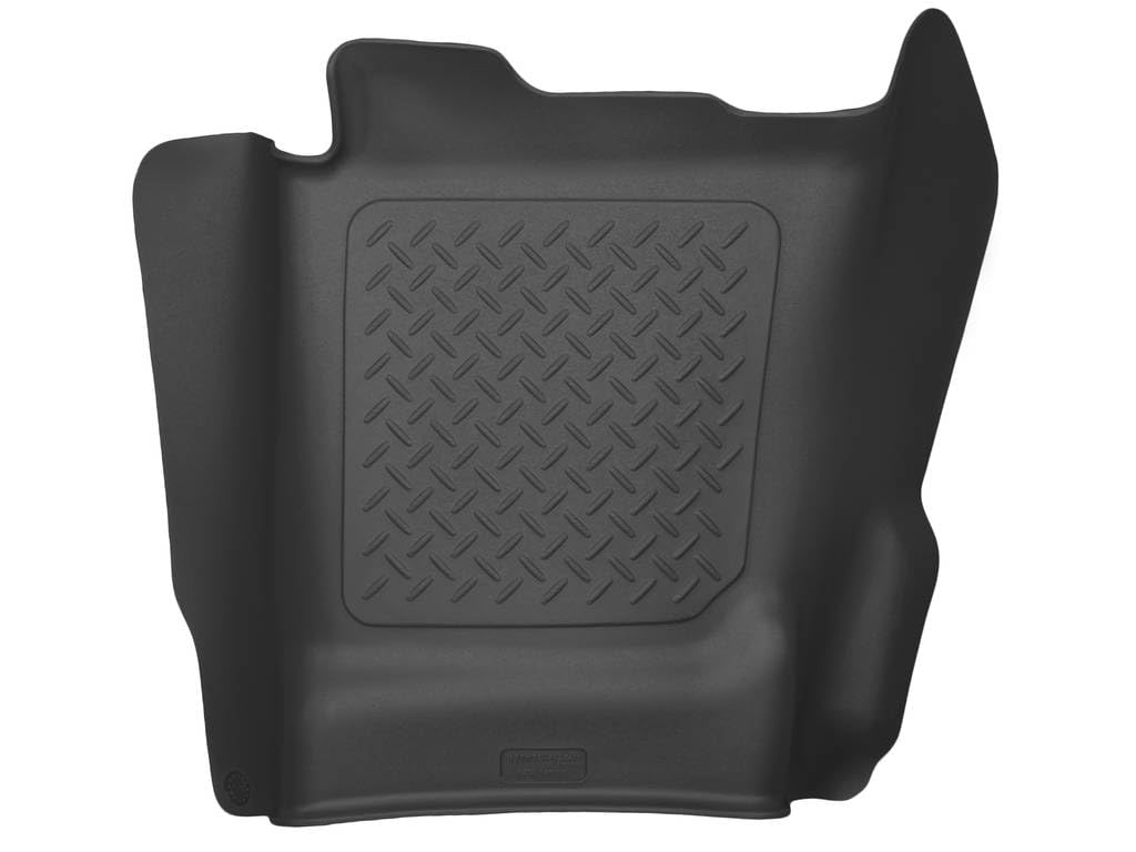 Husky Liners X-act Contour Floor Mats | Fits Chevrolet Silverado & GMC Sierra 1500, 2014-2018 LD; 2015-2019 2500/3500 Double & Crew CAB | Center Hump, 1-pc Black - 53151
